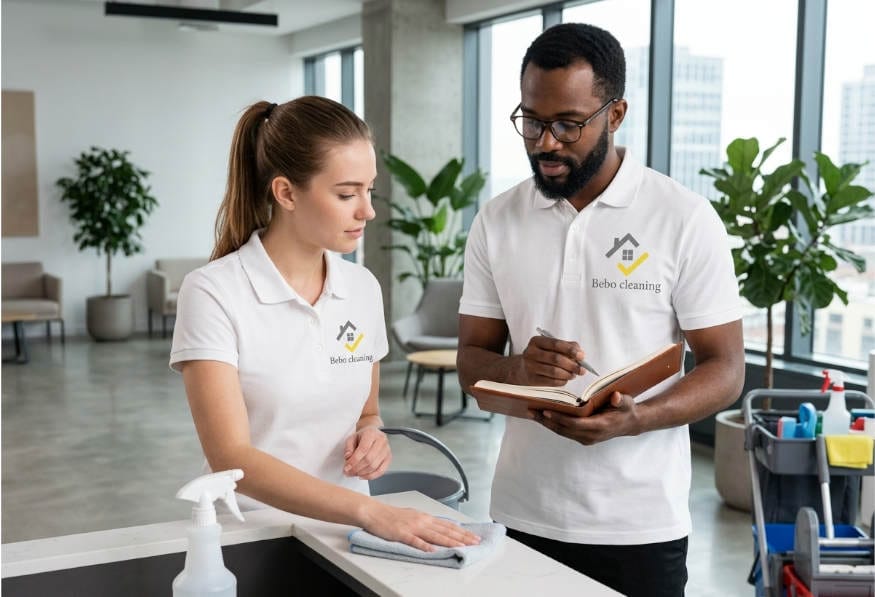 Team of Bebo Cleaners - Franchisees can run either as an owner-operator hands on business or a management business (with staff)